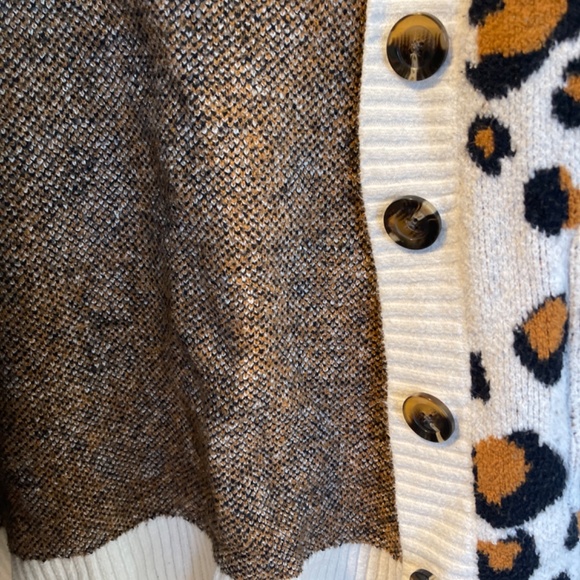 Cheetah Printed Cardigan - Picture 6 of 6